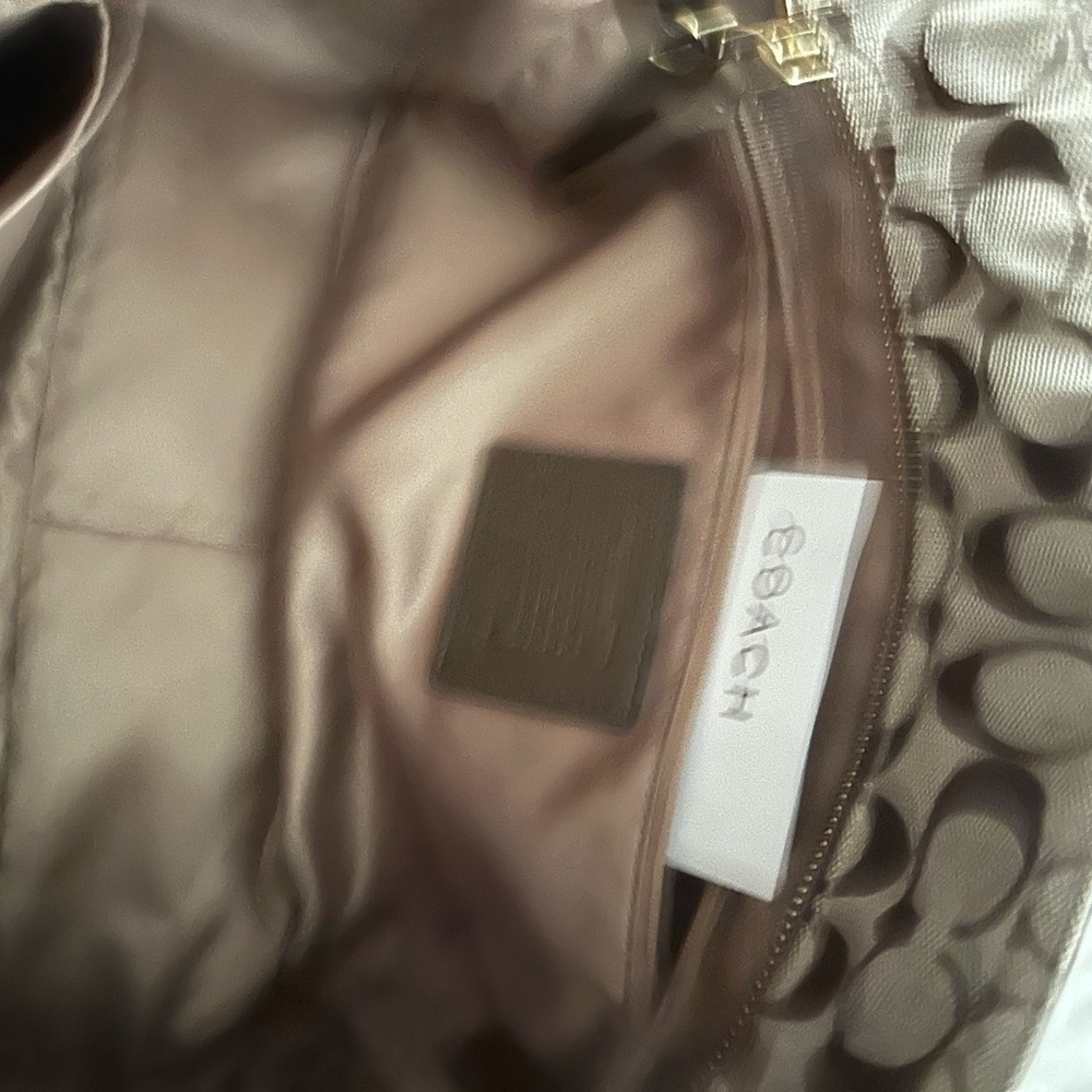Coach Beige Polka Dot Bag